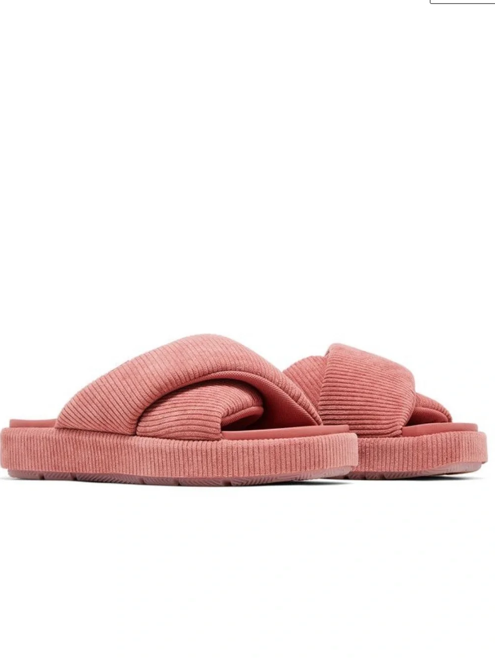 New Jordan Women's Sophia Corduroy Slide in Canyon Pink